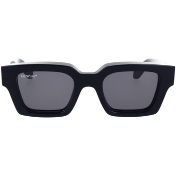Hodinky & Bižuterie sluneční brýle Off-White Occhiali da Sole  Virgil 11007 Logo Bianco Černá