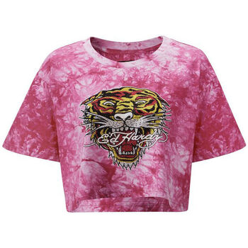 Textil Muži Tílka / Trička bez rukávů  Ed Hardy Los tigre grop top hot pink Růžová