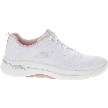 Boty Ženy Šněrovací polobotky  & Šněrovací společenská obuv Skechers GO WALK Arch Fit - Unify white-lt.pink Bílá