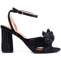 Boty Ženy Sandály Pk Komfortní dámské černé  sandály na širokém podpatku 