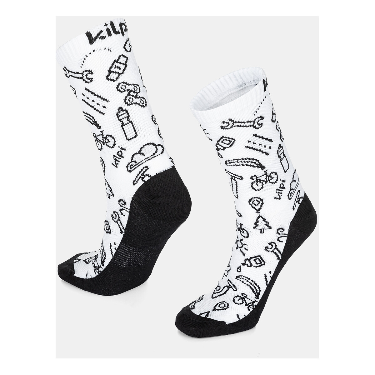 Spodní prádlo Sportovní ponožky  Kilpi Unisex sportovní ponožky  FINISHER-U Bílá