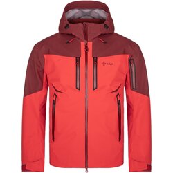 Textil Bundy Kilpi Pánská outdoorová nepromokavá bunda  HASTAR-M Červená