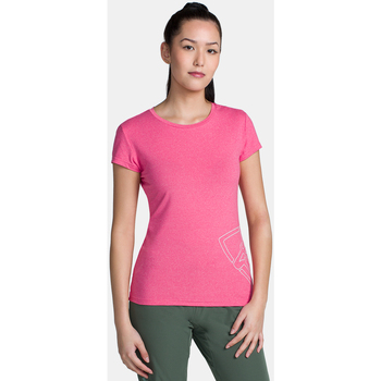 Textil Trička s krátkým rukávem Kilpi Dámské technické triko  LISMAIN-W Růžová