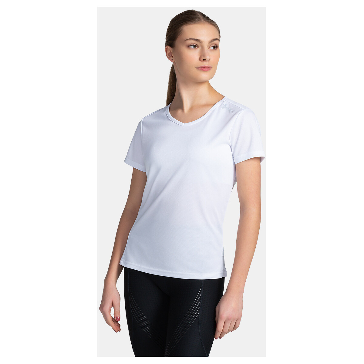 Textil Trička s krátkým rukávem Kilpi Dámské běžecké triko  DIMARO-M Bílá