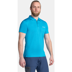 Textil Trička s krátkým rukávem Kilpi Pánské polo triko  OLIVA-M Modrá