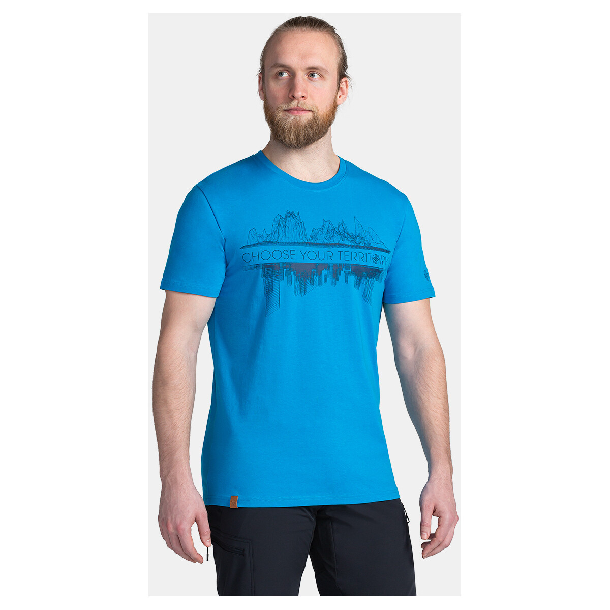 Textil Trička s krátkým rukávem Kilpi Pánské bavlněné triko  CHOOSE-M Modrá