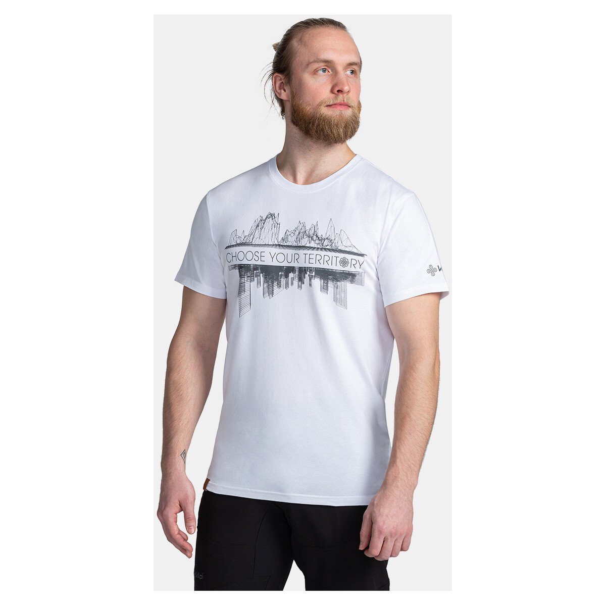 Textil Trička s krátkým rukávem Kilpi Pánské bavlněné triko  CHOOSE-M Bílá