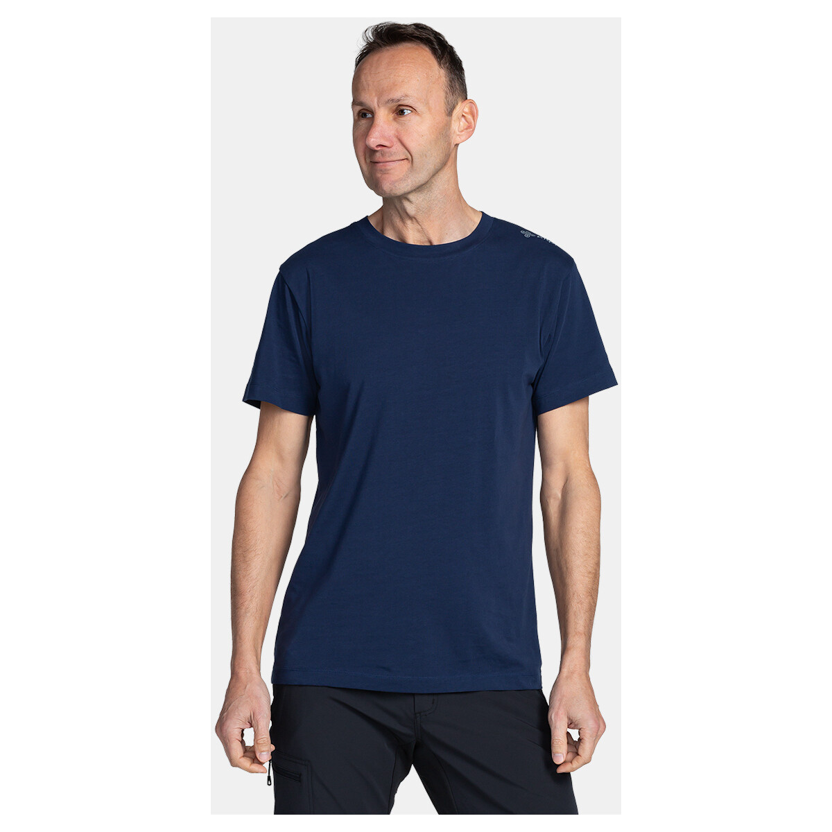 Textil Trička s krátkým rukávem Kilpi Pánské bavlněné triko  PROMO-M Modrá