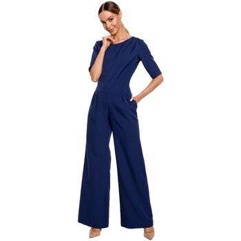 Textil Ženy Overaly / Kalhoty s laclem Made Of Emotion Dámský overal Gelek M611 navy M Tmavě modrá