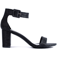 Boty Ženy Sandály Pk Designové  sandály černé dámské na širokém podpatku 