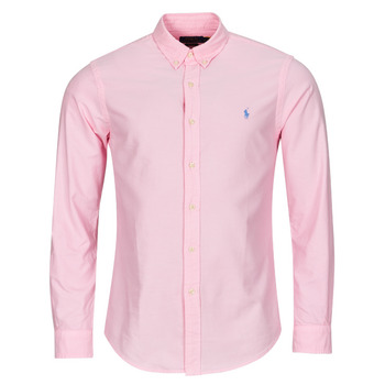 Polo Ralph Lauren Košile s dlouhymi rukáv CHEMISE AJUSTEE SLIM FIT EN OXFORD LEGER - Růžová