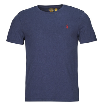 Textil Muži Trička s krátkým rukávem Polo Ralph Lauren T-SHIRT AJUSTE EN COTON Tmavě modrá / Sepraný / Springe / Námořnická modř / Heather58