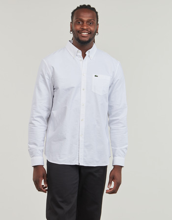 Textil Muži Košile s dlouhymi rukávy Lacoste CH1911 Bílá