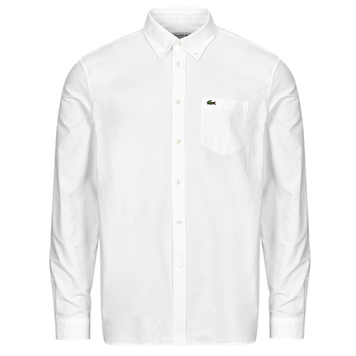 Textil Muži Košile s dlouhymi rukávy Lacoste CH1911 Bílá