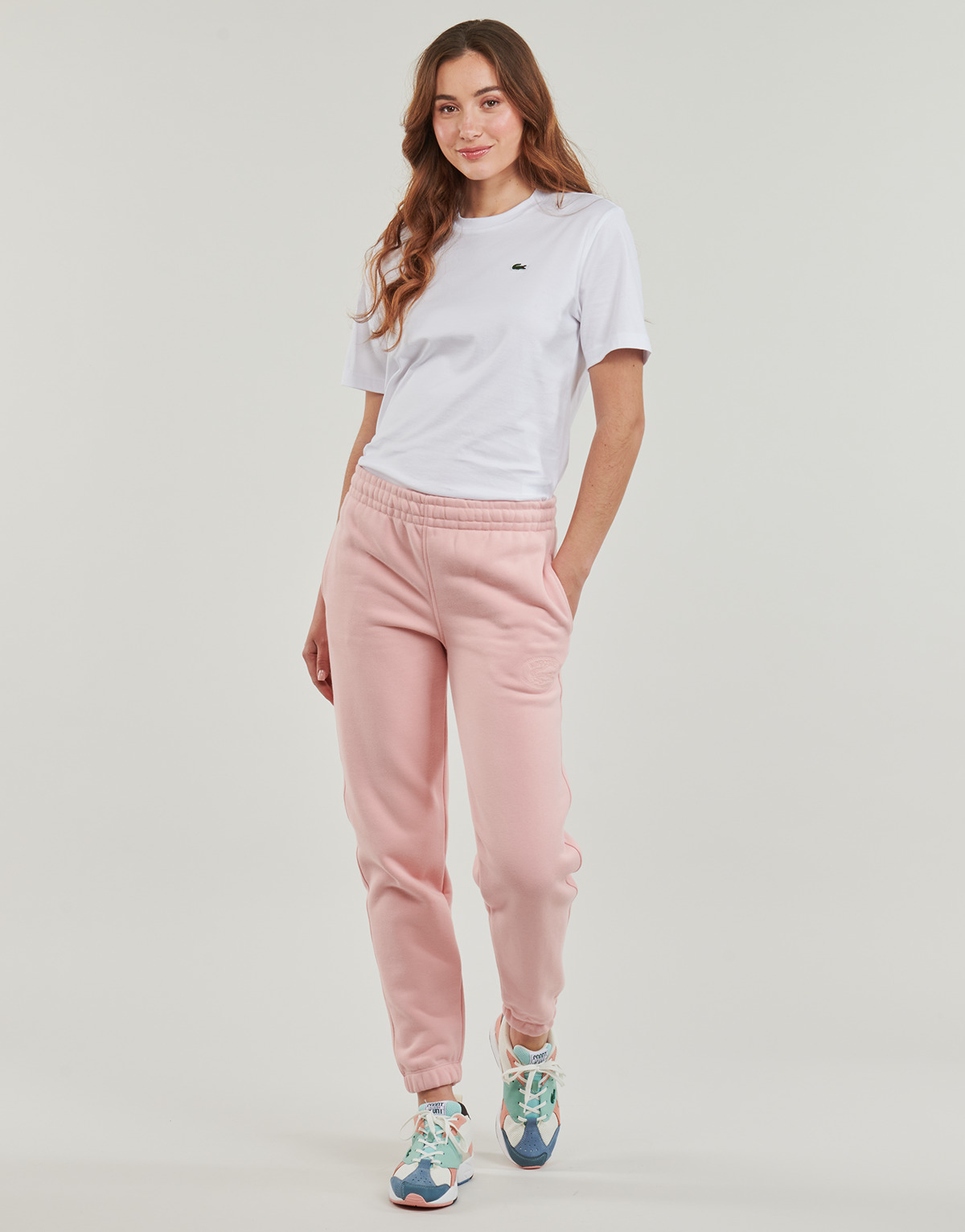 Textil Ženy Teplákové kalhoty Lacoste XF0853 Růžová