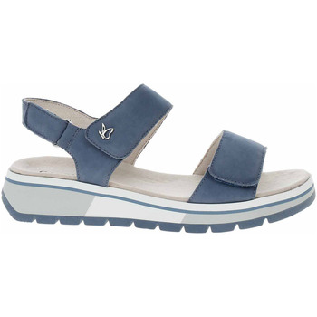 Caprice Sandály Dámské sandály 9-28705-20 jeans nubuk - Modrá