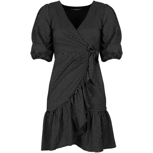 Textil Ženy Krátké šaty Guess W2GK65KB450 Černá