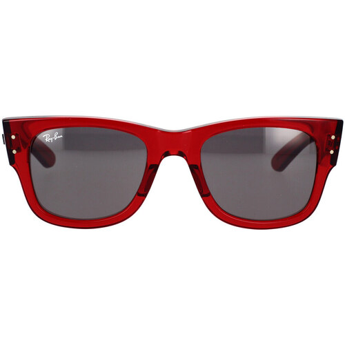 Hodinky & Bižuterie sluneční brýle Ray-ban Occhiali da Sole  Mega Wayfarer RB0840S 6679B1 Červená