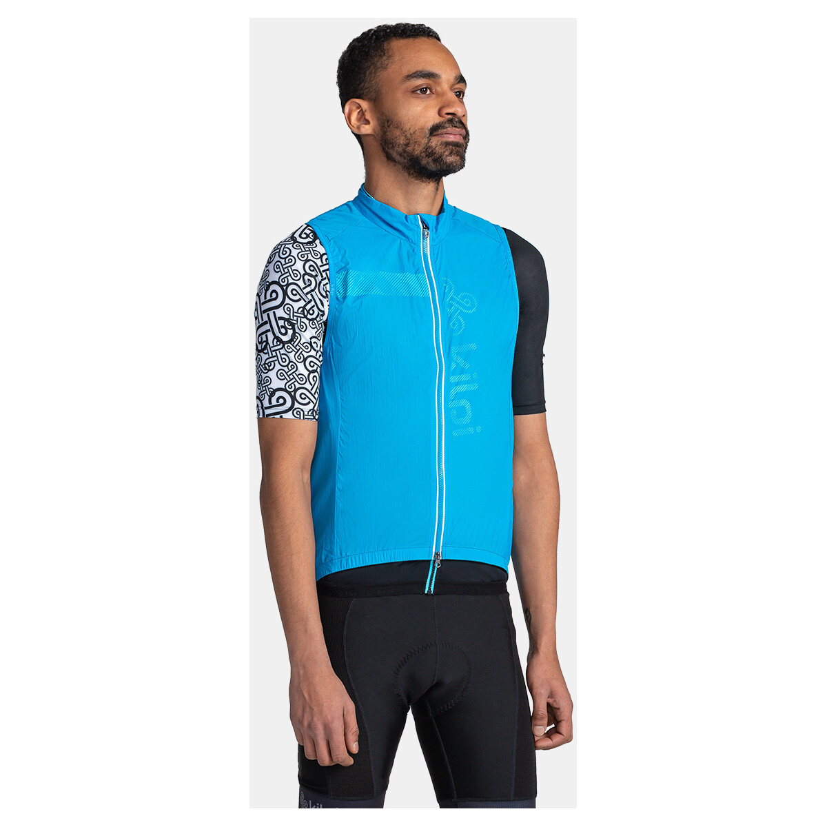 Textil Bundy Kilpi Pánská cyklistická vesta  FLOW-M Modrá