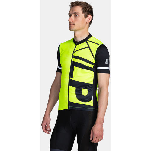 Textil Trička s krátkým rukávem Kilpi Pánský cyklistický dres  CAVALET-M Žlutá