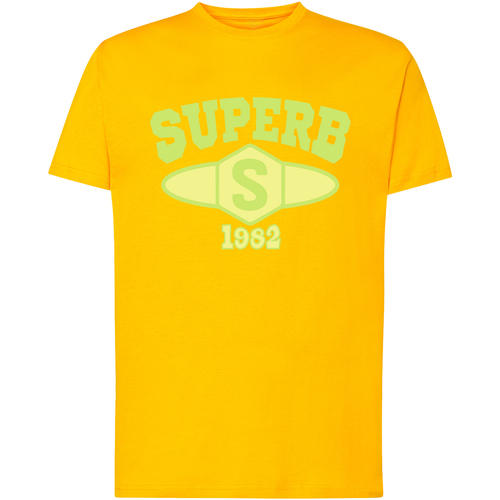 Textil Muži Trička s krátkým rukávem Superb 1982 SPRBCA-2201-YELLOW Žlutá