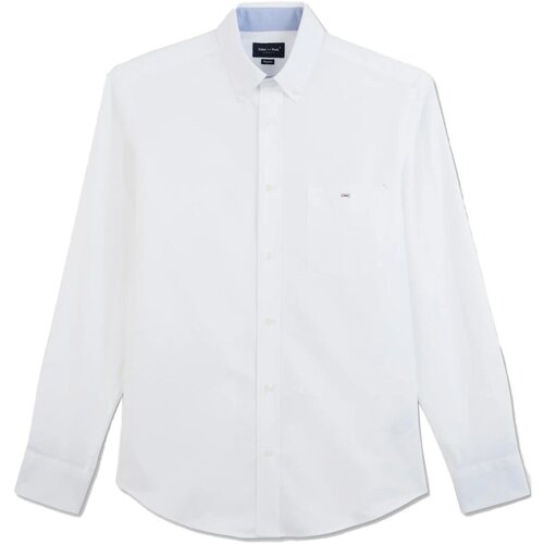 Textil Muži Košile s dlouhymi rukávy Eden Park PPSHICHE0020 Bílá
