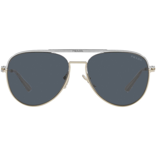 Hodinky & Bižuterie sluneční brýle Prada Occhiali da Sole  PR54ZS 17F09T Stříbrná       