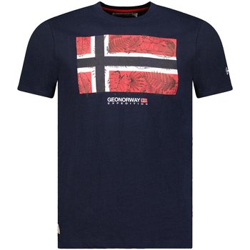 Textil Muži Trička s krátkým rukávem Geographical Norway SW1239HGNO-NAVY Modrá