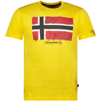 Textil Muži Trička s krátkým rukávem Geographical Norway SW1239HGNO-LEMON Žlutá