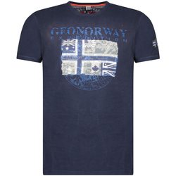 Textil Muži Trička s krátkým rukávem Geographical Norway SW1270HGNO-NAVY Tmavě modrá