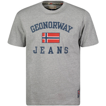 Textil Muži Trička s krátkým rukávem Geographical Norway SX1044HGNO-BLENDED GREY Šedá
