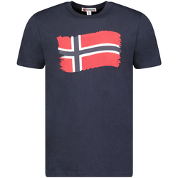 Textil Muži Trička s krátkým rukávem Geographical Norway SX1078HGN-NAVY Modrá