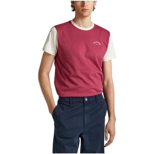 Textil Muži Trička s krátkým rukávem Pepe jeans  Růžová