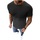Textil Muži Trička s krátkým rukávem Ozonee Pánské tričko Gravity černá Černá