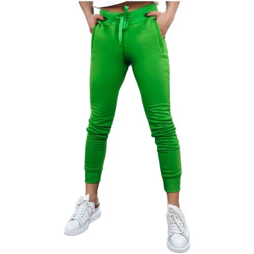 Textil Ženy Teplákové kalhoty D Street Dámské tepláky Fits tmavě zelená Zelená