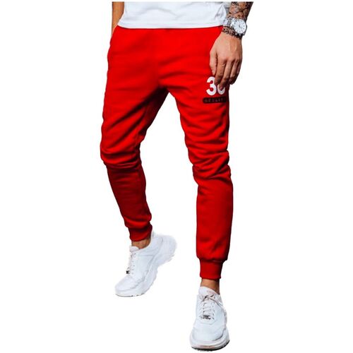 Textil Muži Teplákové kalhoty D Street Pánské tepláky Hiore červená Červená