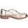 Boty Ženy Šněrovací polobotky  & Šněrovací společenská obuv Moma BC802 1AS436-RA Zlatá