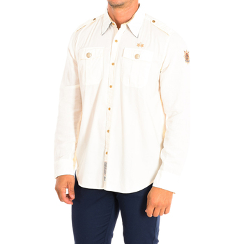 Textil Muži Košile s dlouhymi rukávy La Martina HMCG60-PP003-00002 Béžová