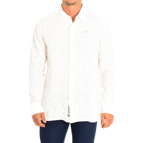 Textil Muži Košile s dlouhymi rukávy La Martina TMC015-TL321-F0125 Béžová