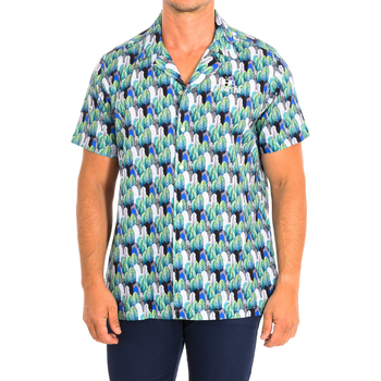 Textil Muži Košile s dlouhymi rukávy La Martina TMC024-PP575-M1082 Zelená