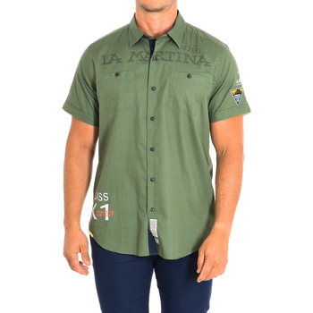 Textil Muži Košile s dlouhymi rukávy La Martina TMC303-TW029-03175 Zelená