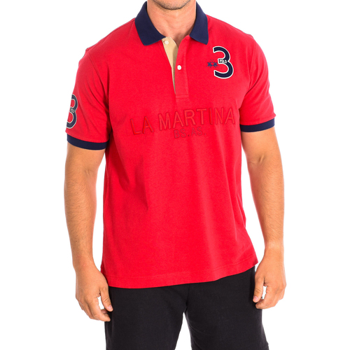 Textil Muži Polo s krátkými rukávy La Martina TMP600-JS316-06017 Červená