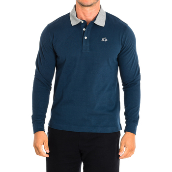 Textil Muži Polo s krátkými rukávy La Martina XMP011-JS005-07017 Tmavě modrá