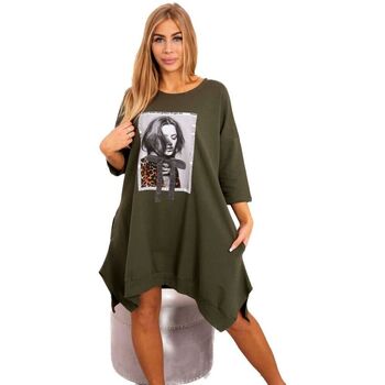 Textil Ženy Krátké šaty Kesi Dámské mini šaty Clanor khaki Zelená
