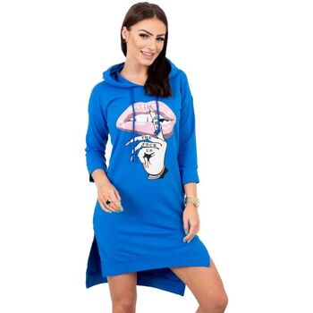 Textil Ženy Krátké šaty Kesi Dámské mikinové šaty Essylott chrpově modrá Modrá