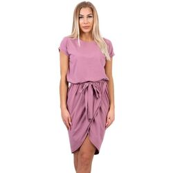 Textil Ženy Krátké šaty Kesi Dámské mini šaty Regular tmavě růžová Růžová