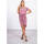 Textil Ženy Krátké šaty Kesi Dámské mini šaty Regular tmavě růžová Růžová