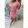 Textil Ženy Krátké šaty Kesi Dámské mini šaty Regular světle růžová Růžová