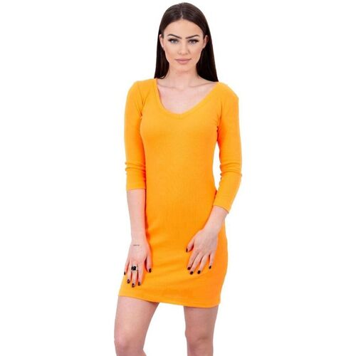 Textil Ženy Krátké šaty Kesi Dámské mini šaty Iblimrei neonově-oranžová Oranžová