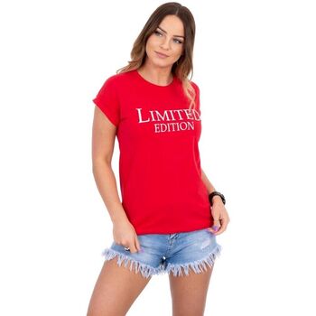 Textil Ženy Trička & Pola Kesi Dámské tričko s potiskem Denzel červená Červená